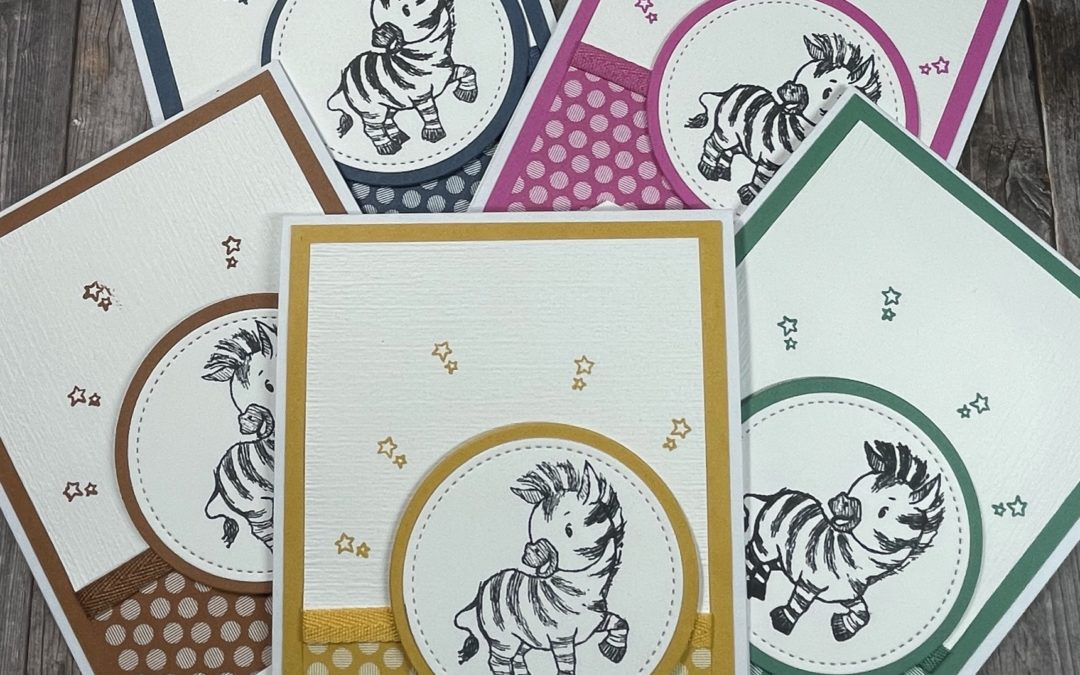 Stampin’ Up! – Quick cards featuring Zany Zebras