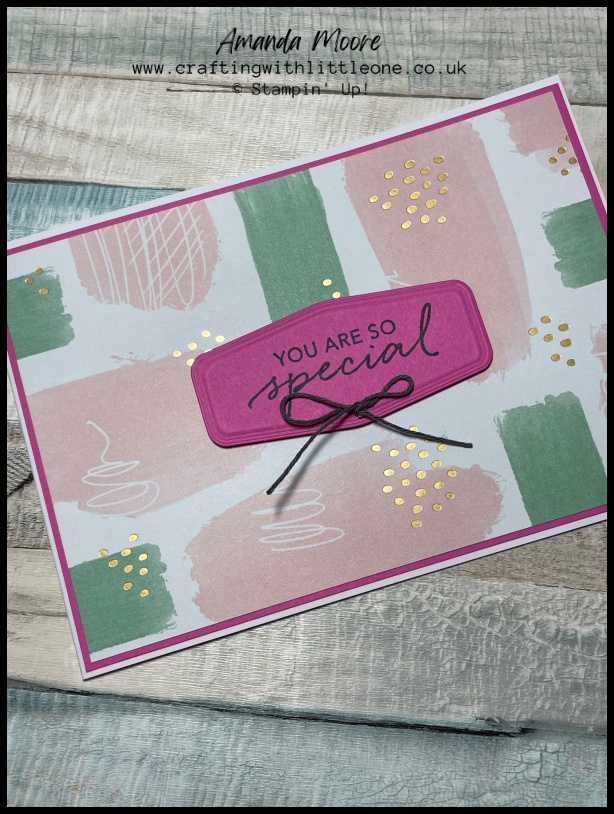 quick thank you card pink magenta madness